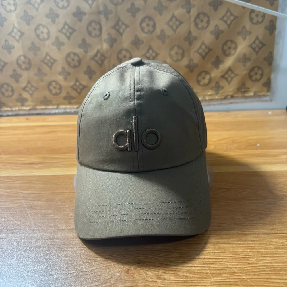 ALO Yoga Olive Brown Baseball Cap
